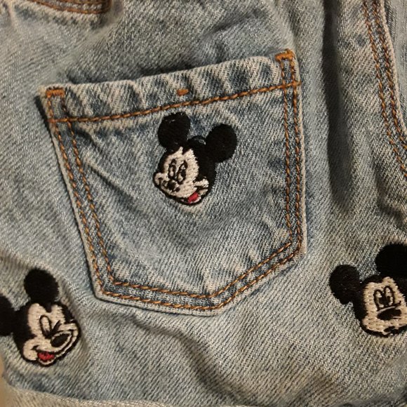 Disney Baby Zara Baby Girl Collection Mickey Mouse Denim Shorts - Picture 8 of 13